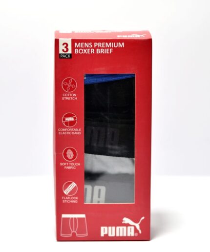 PUMA Pack Of 3 Men Cotton Boxer Random Color | Free Delivery 🚚